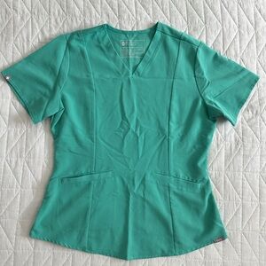 FIGS Surgical Green Slim Casma Scrub Top XS